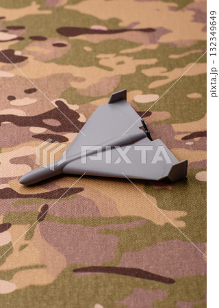 Drone, unmanned vehicle Shahed of Iranian or Russian manufacture, war, occupation. Drone Shahed 132349649