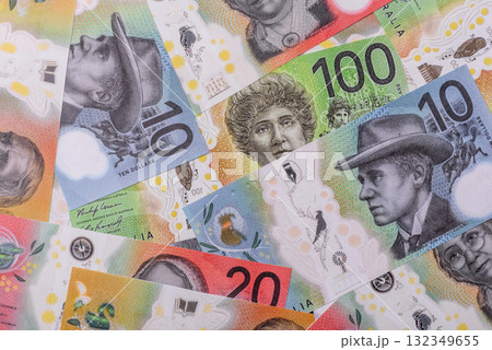 Australian money, cash, banknotes for business, financial and tax matters. Australian money 132349655