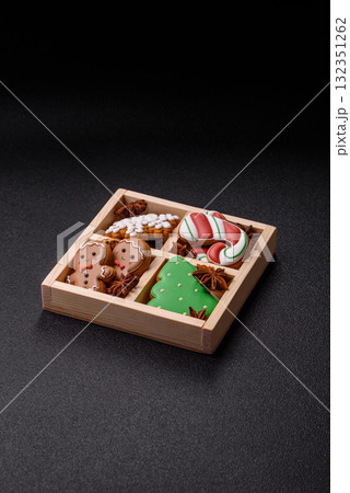 Christmas gingerbread cookies as winter holiday food background . Christmas gingerbread Christmas gingerbread cookies as winter holiday food background . Christmas gingerbread 132351262