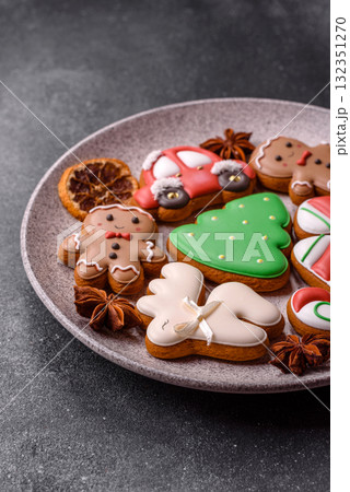 Christmas gingerbread cookies as winter holiday food background . Christmas gingerbread Christmas gingerbread cookies as winter holiday food background . Christmas gingerbread 132351270