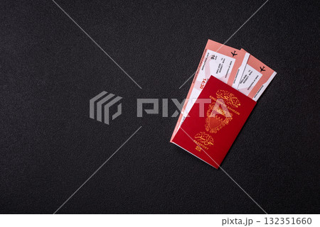 Bahraini passport for travelling, flying and doing business. Bahrain document, id Bahraini passport for travelling, flying and doing business. Bahrain document, id 132351660