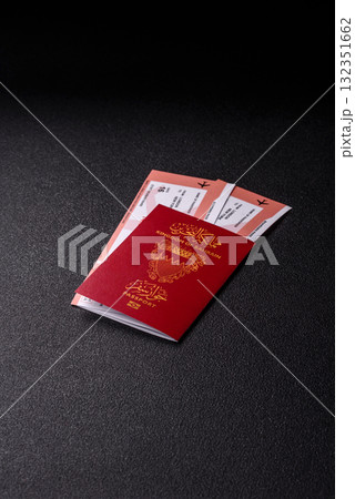 Bahraini passport for travelling, flying and doing business. Bahrain document, id Bahraini passport for travelling, flying and doing business. Bahrain document, id 132351662