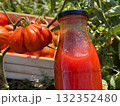 Tomato and bottle of tomato juice 132352480