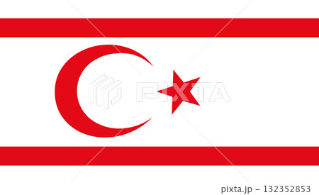 Flag of Northern Cyprus. Partially recognized state 132352853