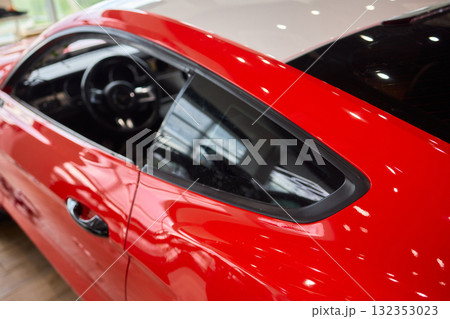 Our car wrap installation services redefine vehicle aesthetics and branding at our auto shop 132353023