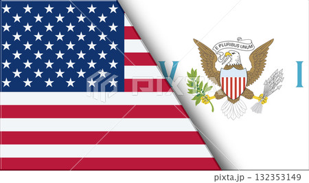 Flags of United States and Virgin Islands. United States Virgin Islands Flags of United States and Virgin Islands. United States Virgin Islands 132353149