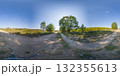 360 degree panorama of a country sandy path between fields. HDRI seamless spherical 360-degree panorama of sandy path 132355613
