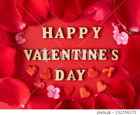バレンタインアート 132356175