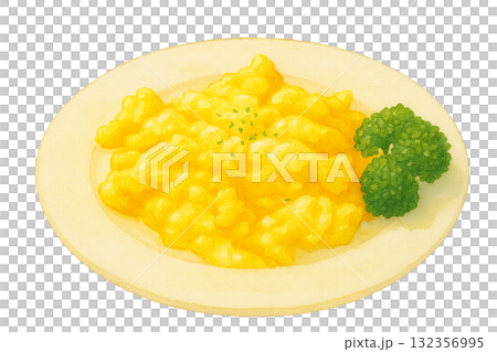 スクランブルエッグのイラストです。 スクランブルエッグのイラストです。 132356995