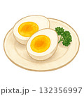 ゆで卵のイラストです。 132356997