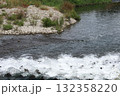 川の流れ　魚道 132358220