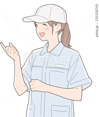 製造現場の女の子 132358743