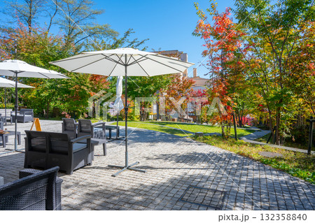 秋の草津温泉 裏草津(地蔵エリア)の高台広場 秋の草津温泉 裏草津(地蔵エリア)の高台広場 132358840