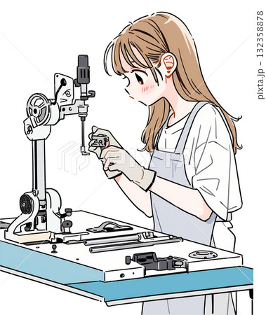 製造現場の女の子 製造現場の女の子 132358878