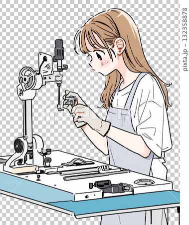 製造現場の女の子 製造現場の女の子 132358878