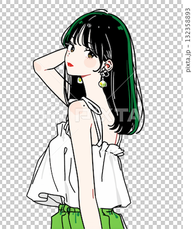 オシャレな女の子 オシャレな女の子 132358893