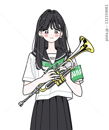 吹奏楽部女子 132359061