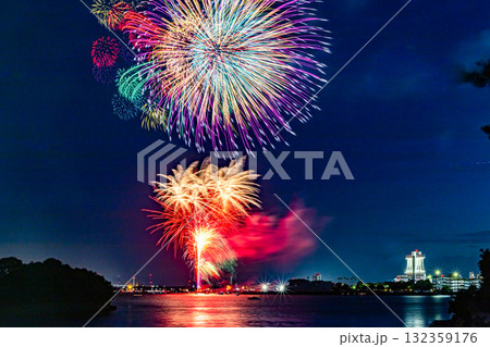 名古屋みなと祭打ち上げ花火 132359176