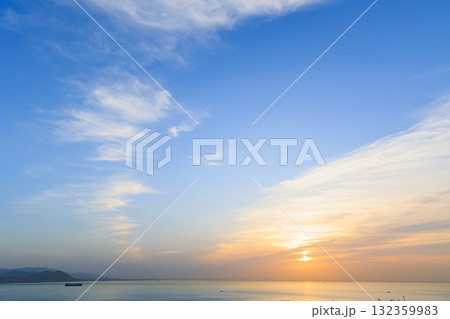 淡路サービスエリア（下り）の日の出 132359983