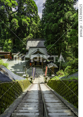 高森　草部吉見神社　参道石段　熊本県高森町 132360025