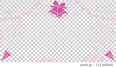 クリスマスパーティーのテキストスペース付き背景イラスト クリスマスパーティーのテキストスペース付き背景イラスト 132360066