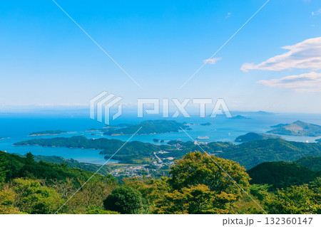 伊勢志摩スカイラインから見た伊勢湾の景色 伊勢志摩スカイラインから見た伊勢湾の景色 132360147