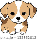 cute puppy illustration 132362812