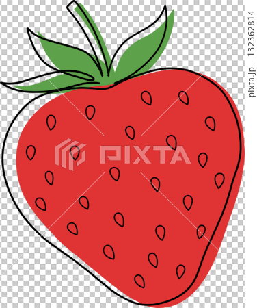 strawberry fruit isolated strawberry fruit isolated 132362814