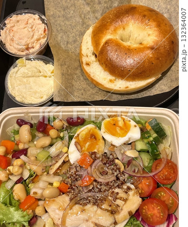 Fresh vegetable salad with a vibrant mix of greens, cherry tomatoes, cucumbers, and bell peppers. Crisp, colorful, and packed with vitamins, this salad makes a healthy, delicious meal or side. Fresh vegetable salad with a vibrant mix of greens, cherry tomatoes, cucumbers, and bell peppers. Crisp, colorful, and packed with vitamins, this salad makes a healthy, delicious meal or side. 132364007