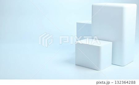 Soft Shadow Geometric Design Offering Pure Elegant Look 132364288