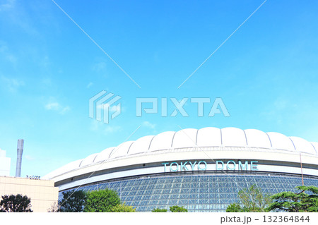 東京都文京区、東京ドームの風景 東京都文京区、東京ドームの風景 132364844