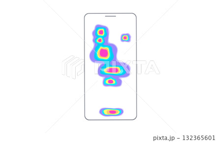 Mobile app heatmap Mobile app heatmap 132365601