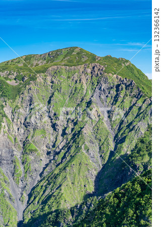 小聖岳山頂から見る兎岳と聖岳大崩落 南アルプス聖岳と兎岳登山 小聖岳山頂から見る兎岳と聖岳大崩落 南アルプス聖岳と兎岳登山 132366142