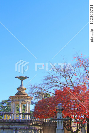 愛知県名古屋市、鶴舞公園噴水塔の風景 132366731