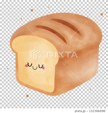 Loaf of bread on a white background Loaf of bread on a white background 132366896