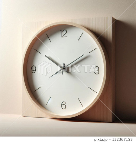 A decorative wall clock, Ai generated image 132367155