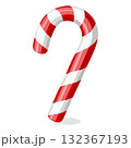 キャンディケーンベクターイラスト - クリスマスペパーミントスティックホリデーお菓子 132367193
