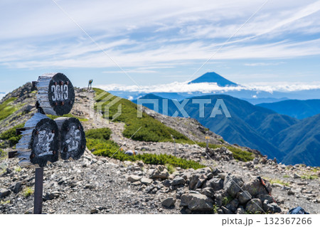 聖岳(前聖岳)の山頂 南アルプス聖岳と兎岳登山 聖岳(前聖岳)の山頂 南アルプス聖岳と兎岳登山 132367266