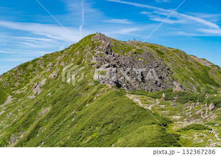 聖岳（前聖岳）の山頂　南アルプス聖岳と兎岳登山 132367286