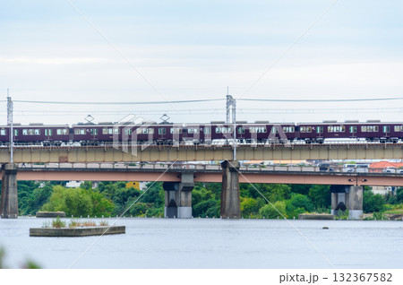 阪急電鉄今津線鉄橋 132367582