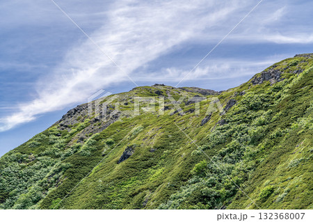 前聖岳から見る奥聖岳の山頂　南アルプス聖岳と兎岳登山 132368007