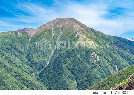 前聖岳から見る赤石岳 南アルプス聖岳と兎岳登山 前聖岳から見る赤石岳 南アルプス聖岳と兎岳登山 132368014