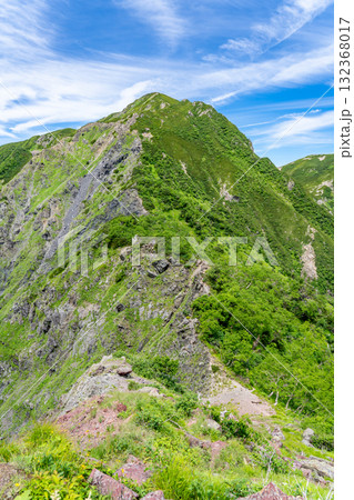 前聖岳から見る兎岳　南アルプス聖岳と兎岳登山 132368017