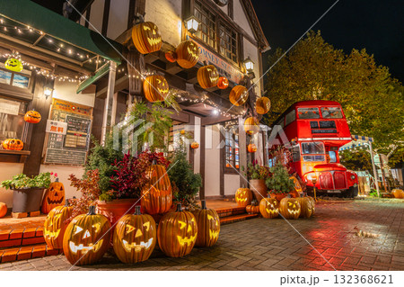 修善寺　虹の郷　ハロウィン　ライトアップ　秋 132368621