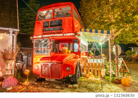 修善寺　虹の郷　ハロウィン　ライトアップ　秋 132368630