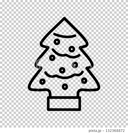 Simple Christmas tree icon | Illustrations for winter, events, and holidays 132368872