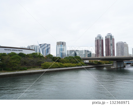 あけみ橋から見る東京景観|青海・台場 あけみ橋から見る東京景観|青海・台場 132368971