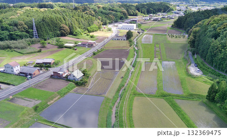 新城市 よく晴れた日の設楽原決戦場(設楽原古戦場)上空より 新城市 よく晴れた日の設楽原決戦場(設楽原古戦場)上空より 132369475