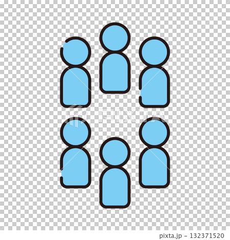 六個人圖標 132371520