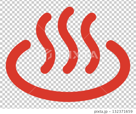 温泉マークのアイコンイラスト 132371659